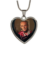 Load image into Gallery viewer, New Type Of Personalized I BELONG TO JESUS Memorial Heart Photo Necklace
